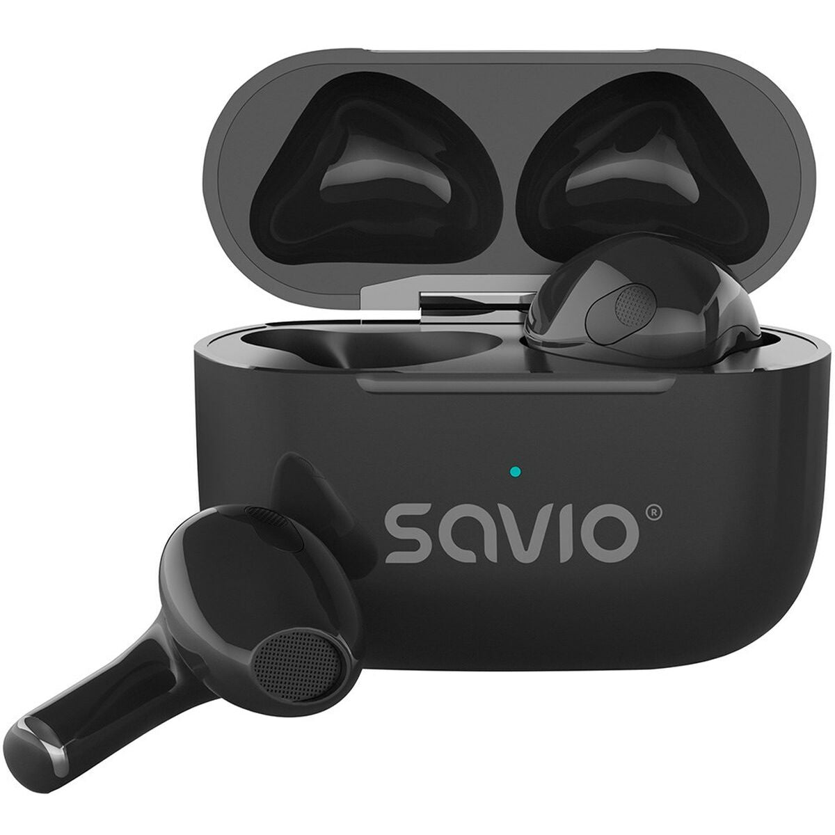 Wireless Headphones Savio TWS-02 PRO Black black