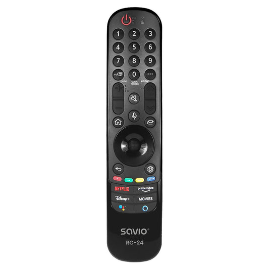 Universal Remote Control Savio RC-24 Black