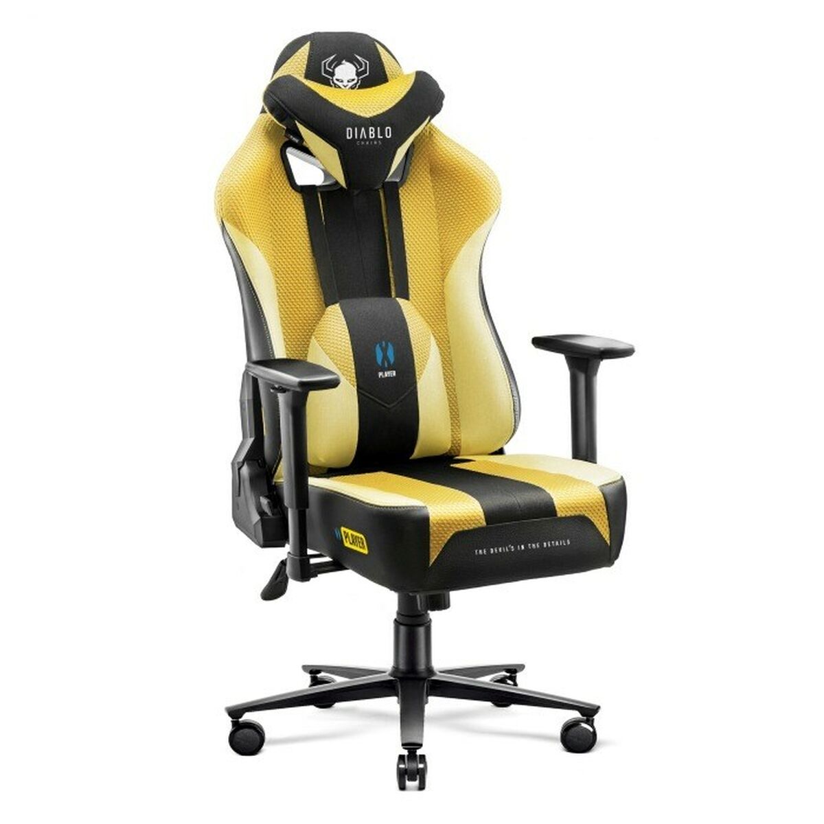 Gaming Chair Diablo Chairs Diablo X-PLAYER 2.0. KING Yellow Black