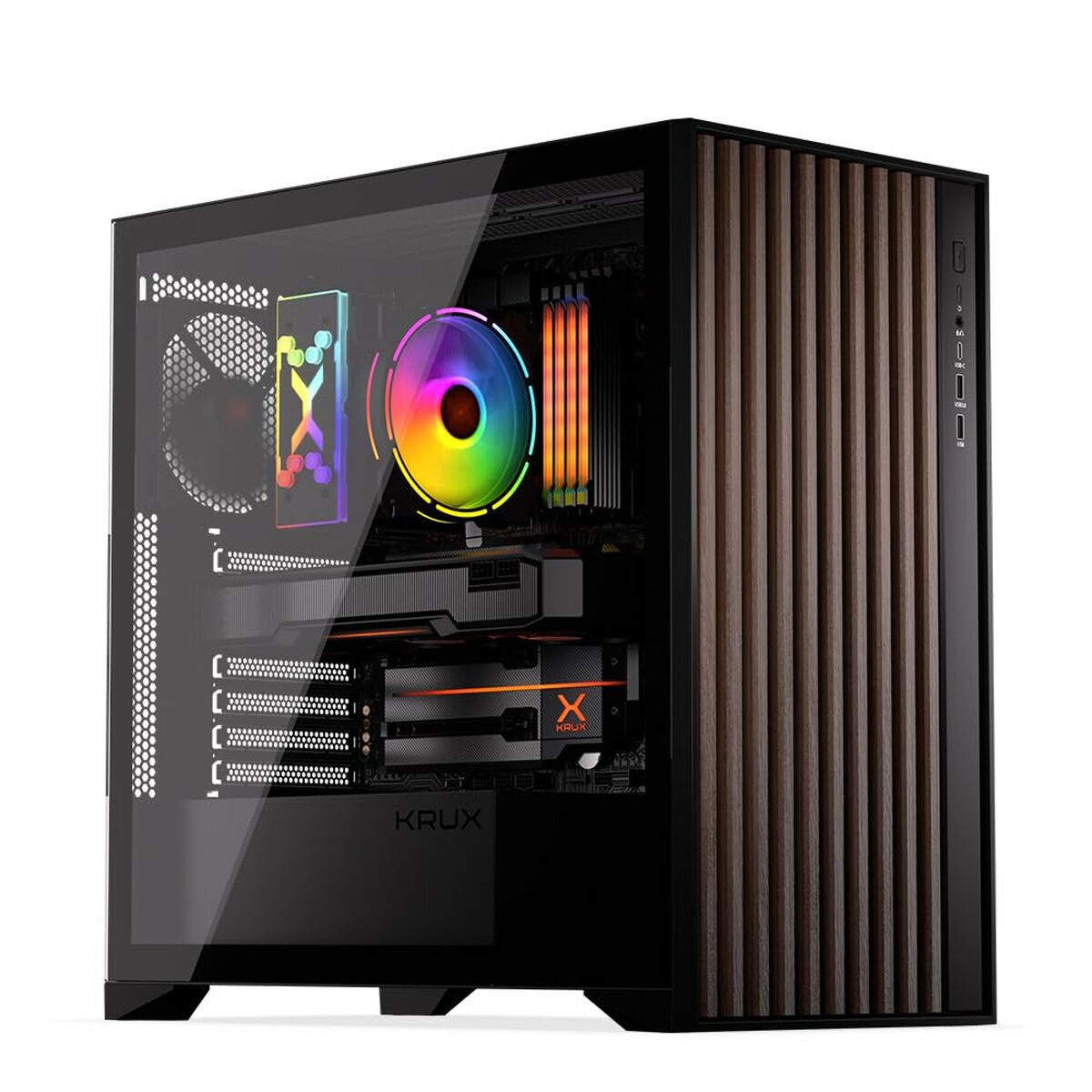 ATX Semi-tower Box Krux KRXD008 Black