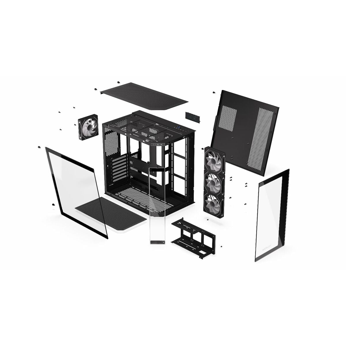 ATX Semi-tower Box Krux KRXD010 Black