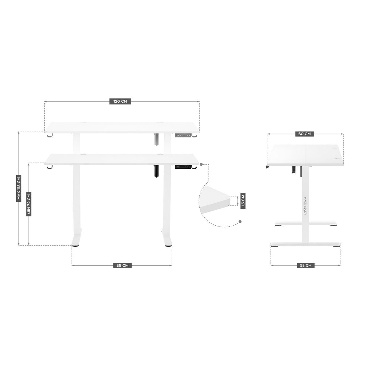 Desk Gaming Mark Adler MA-Leader 7.0 White White