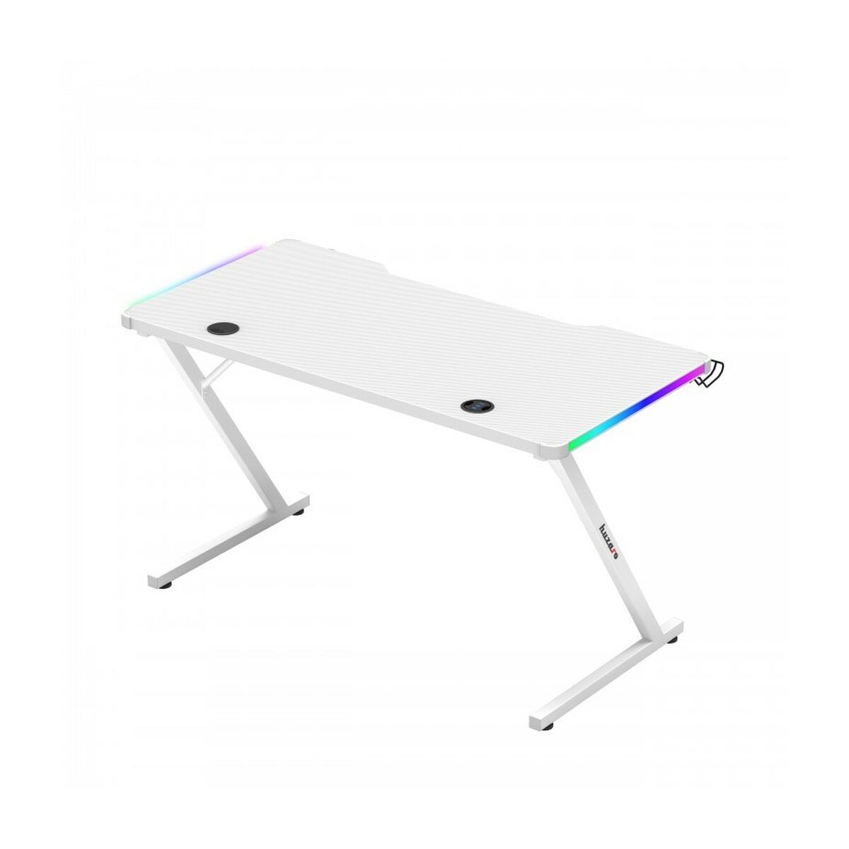 Desk Gaming Huzaro HZ-Hero 2.5 White RGB White 120 x 75 x 60 cm