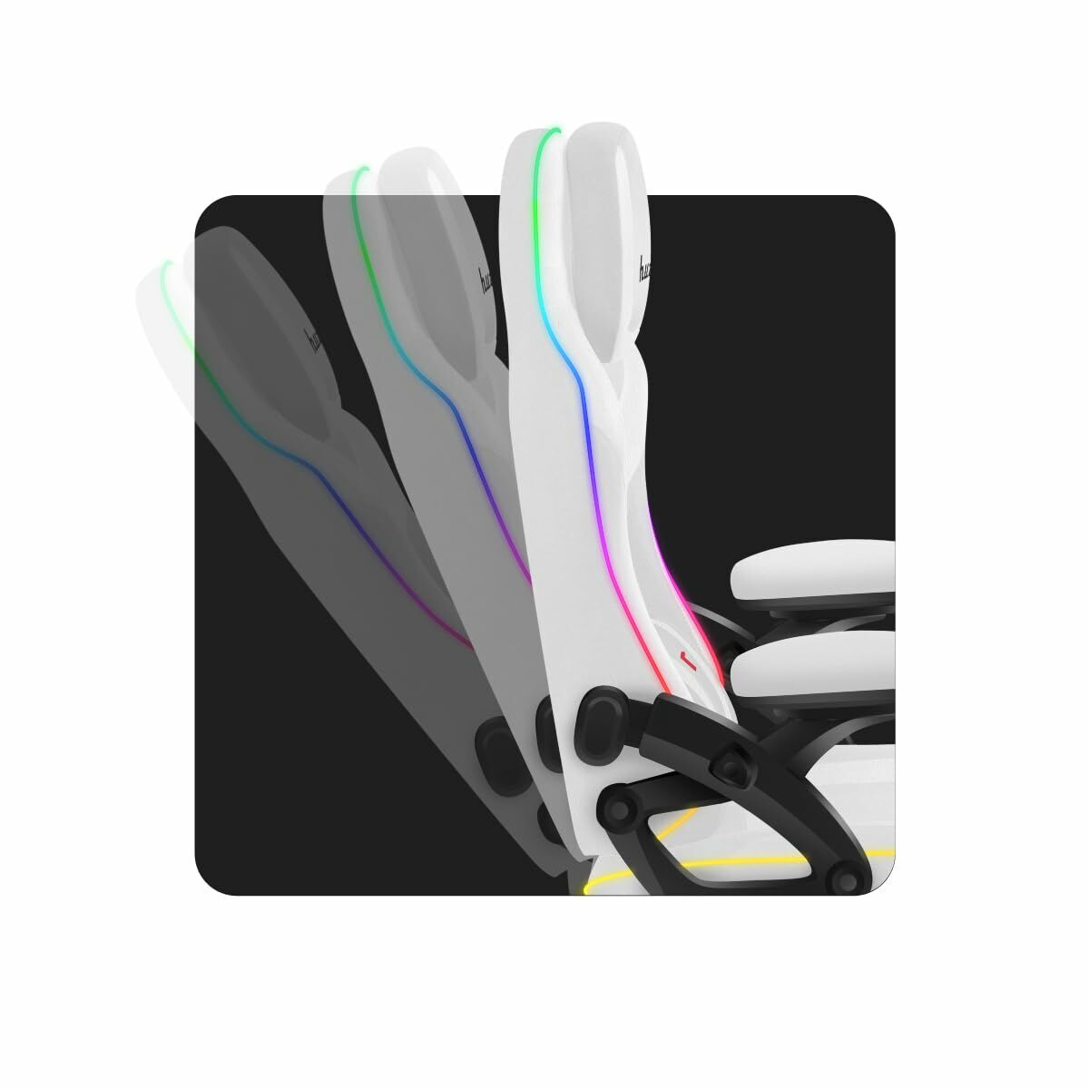 Gaming Chair Huzaro HZ-FORCE 4.6 RGB WHITE MESH