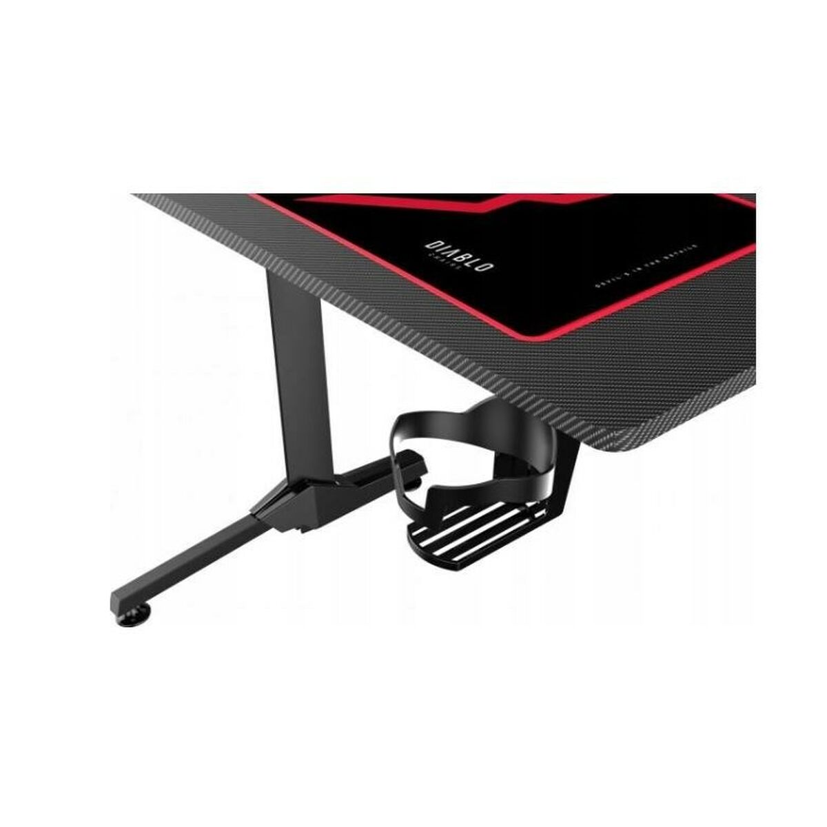 Desk Gaming Diablo Chairs 1469 White Black Red 100 x 75 x 60 cm