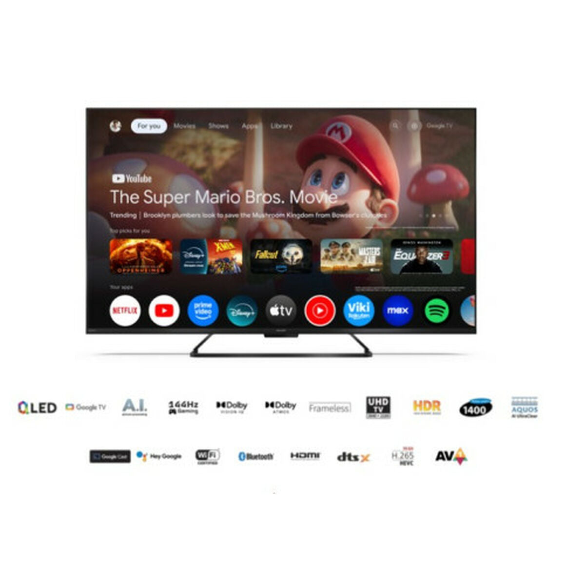 Smart TV Sharp 55HR7265E 55" QLED 4K Ultra HD