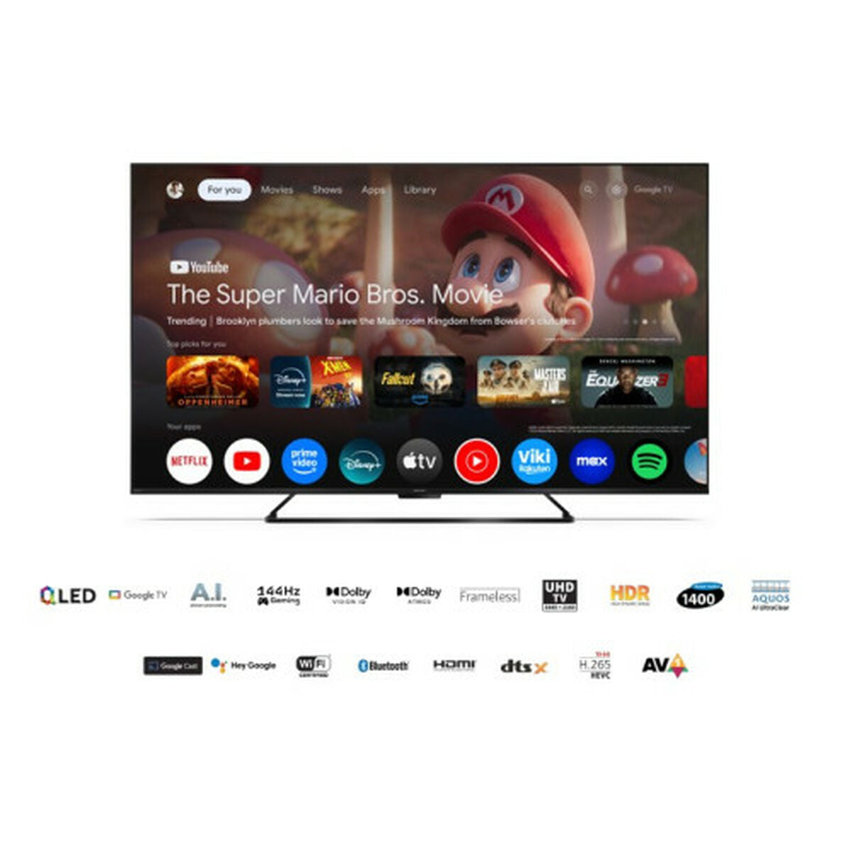 Smart TV Sharp 65HR7265E 65" QLED 4K Ultra HD