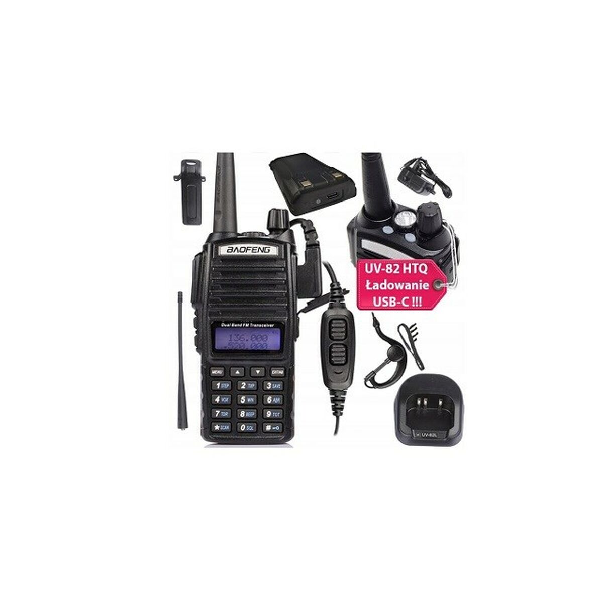 Walkie-Talkie Baofeng UV-82 HTQ USB-C