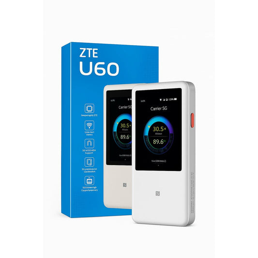 Router ZTE U60 White Black 3G 4G 5G Wi-Fi 5 GHz Wi-Fi 6 GHz Wi-Fi 4