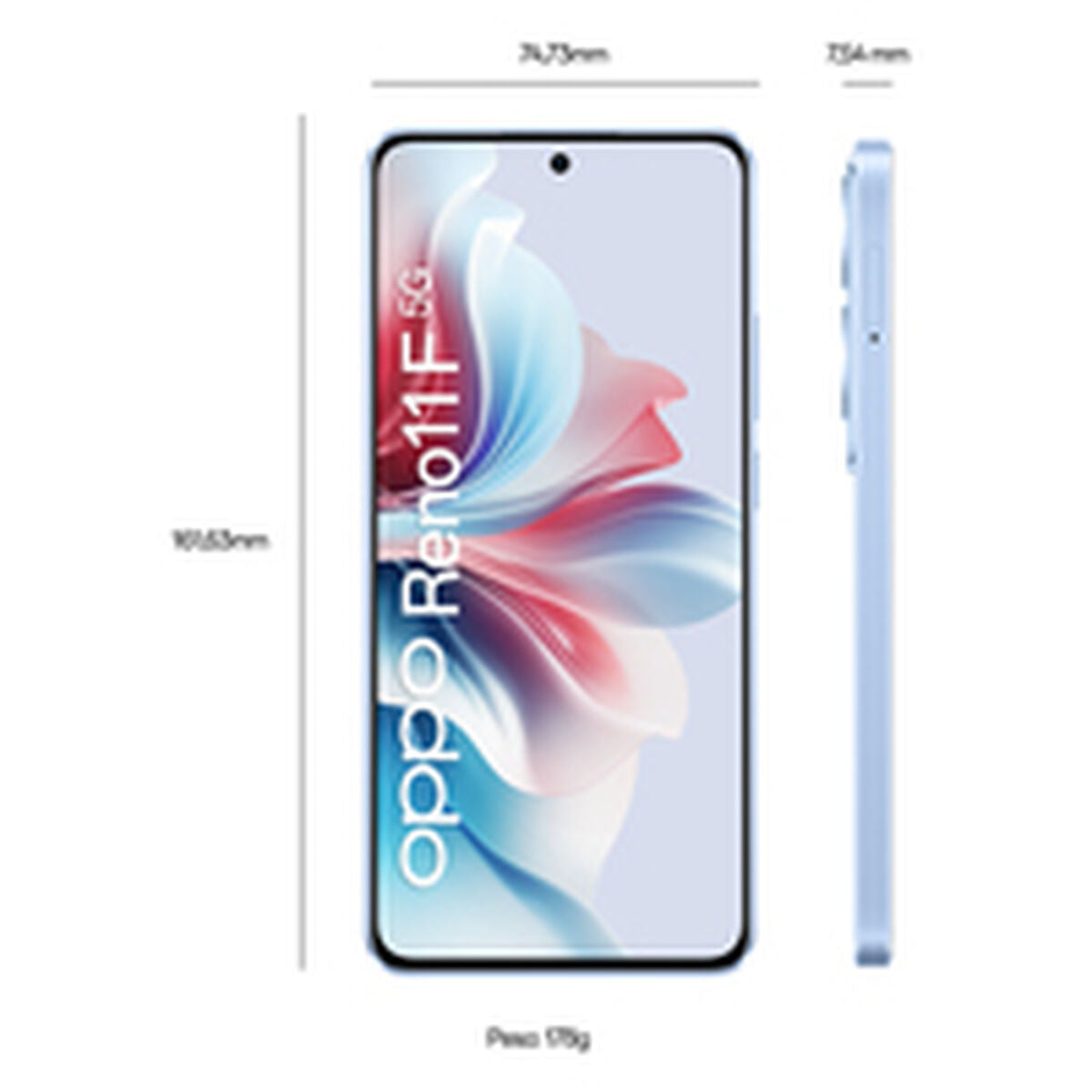 Smartphone Oppo RENO 11F 6,7" Octa Core 8 GB RAM 256 GB Blue 5000 mAh