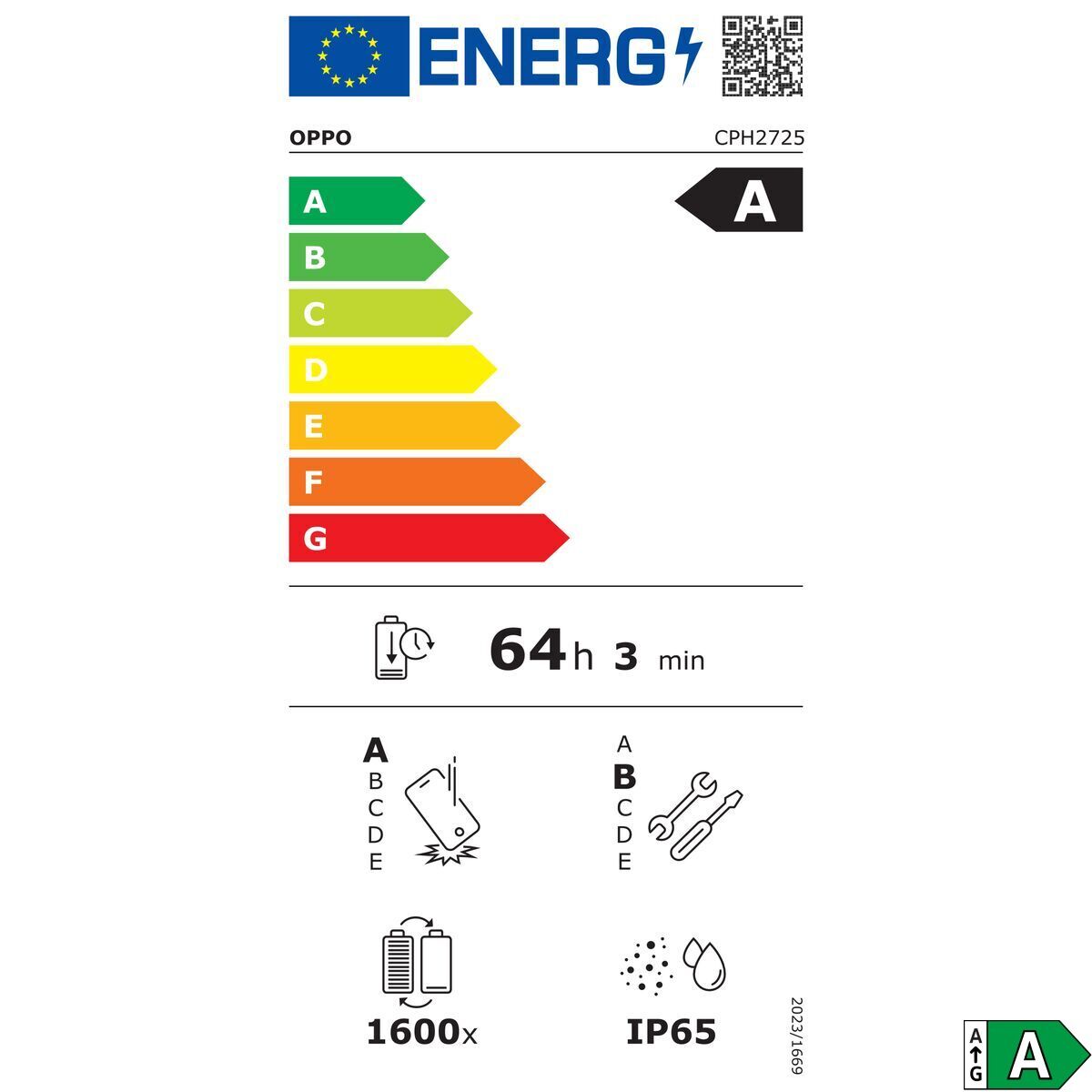 Smartphone Oppo A5X WHITE Octa Core 4 GB RAM 128 GB White 6,67"