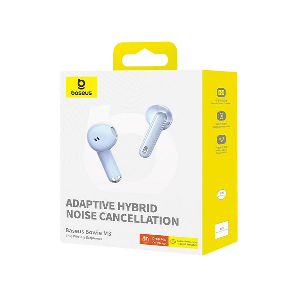 Wireless Earphones with Charging Case Baseus Bowie M3 Blue