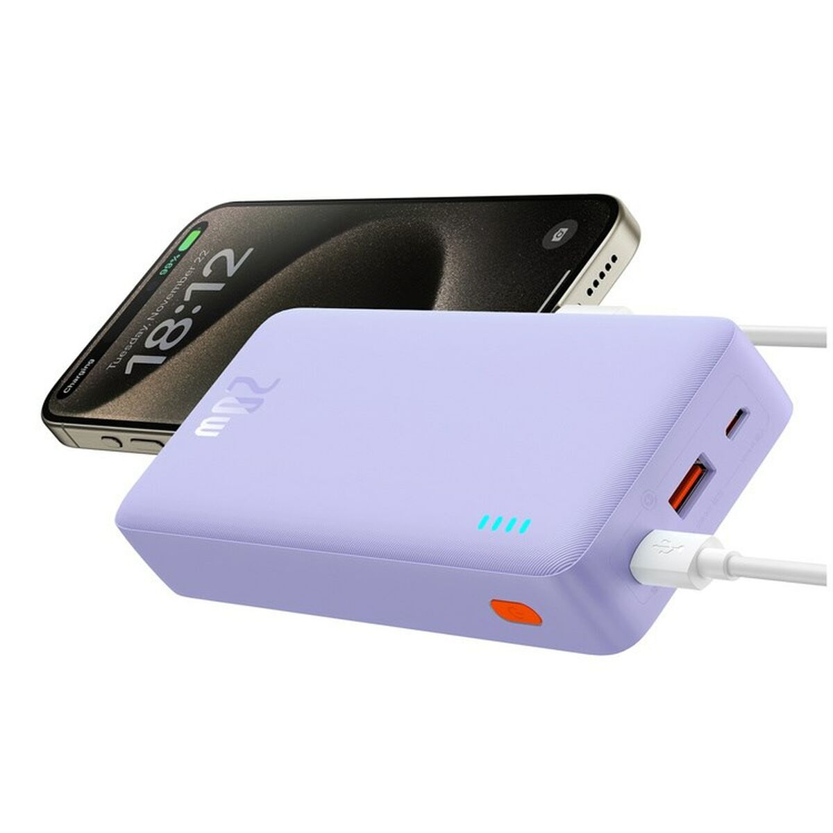 Powerbank Baseus P10022804513-00 Purple 20000 mAh 74 WH