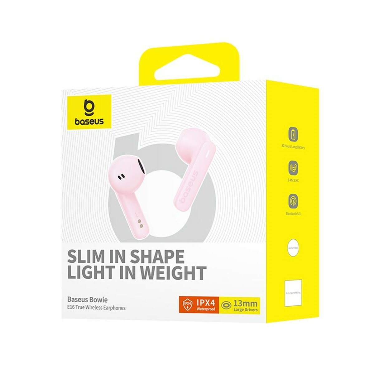 Wireless Earphones with Charging Case Baseus Bowie E16 Pink