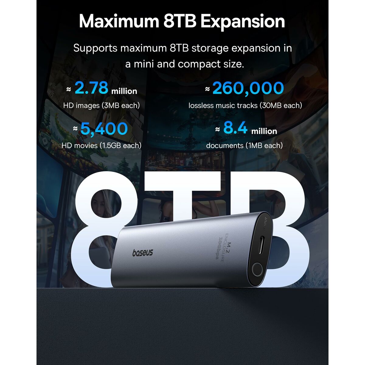 External Box Baseus B00760600811-01 Grey