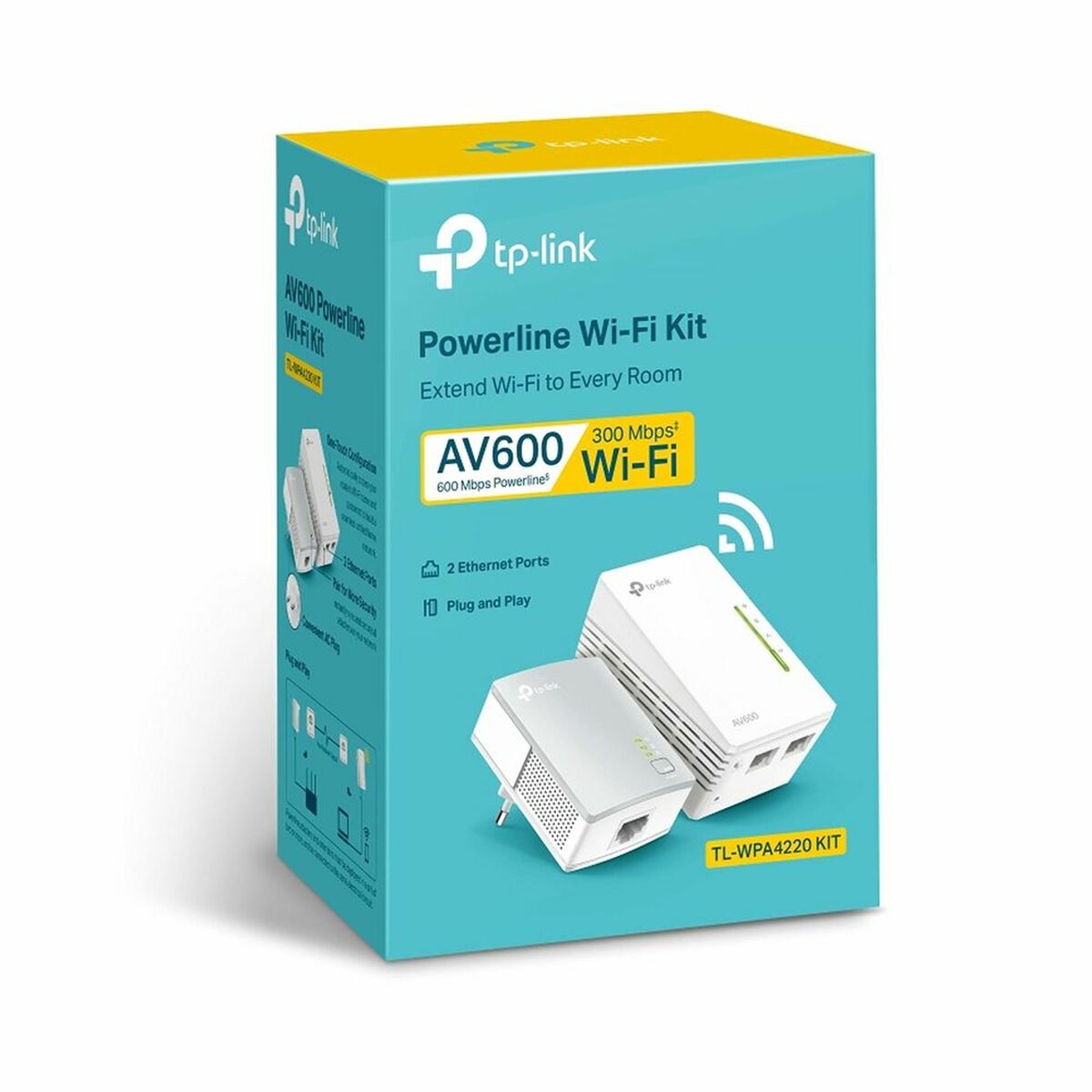 PLC Adapter TP-Link TL WPA4220 KIT 300 Mbps