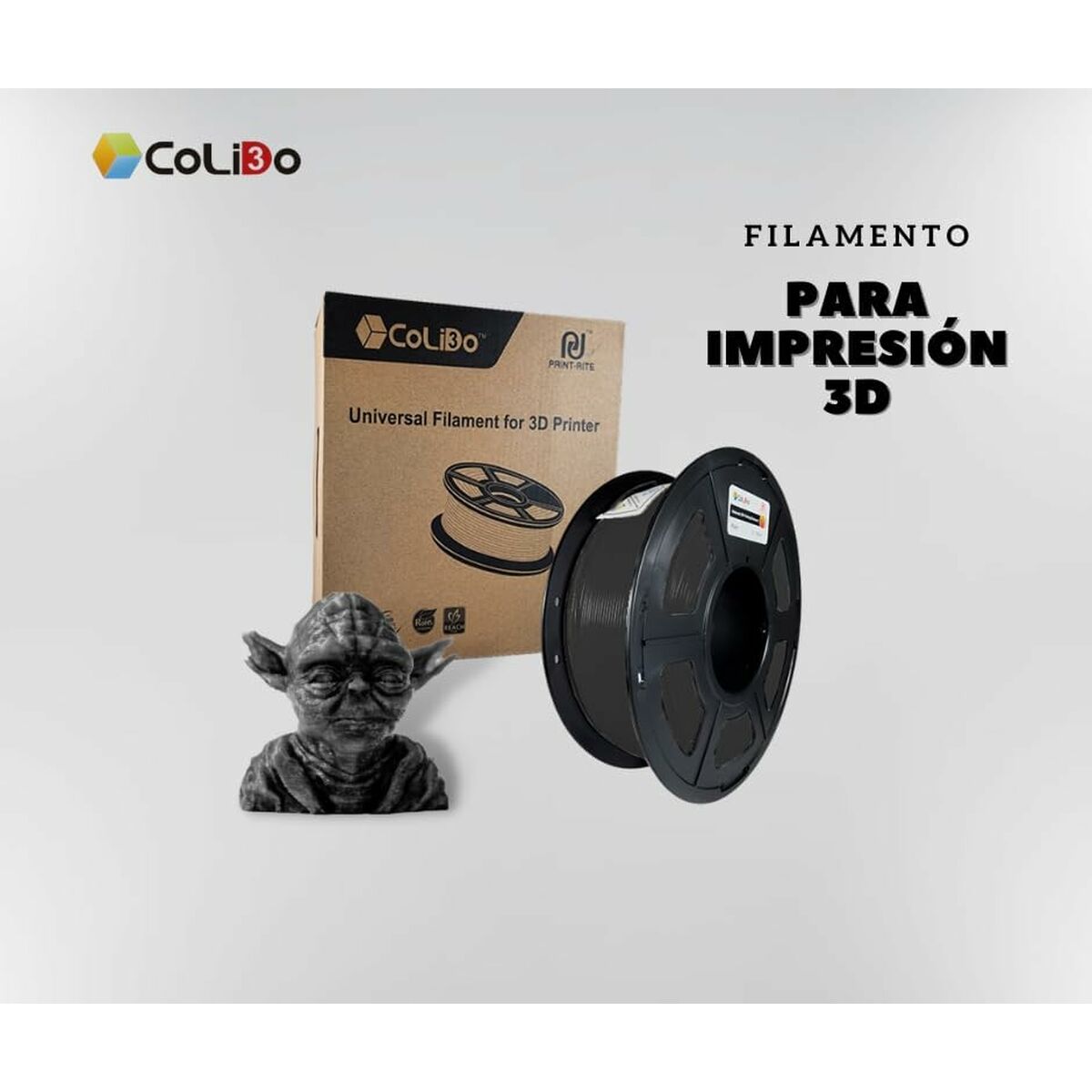 Filament Reel CoLiDo COL3D-LCD163B Black