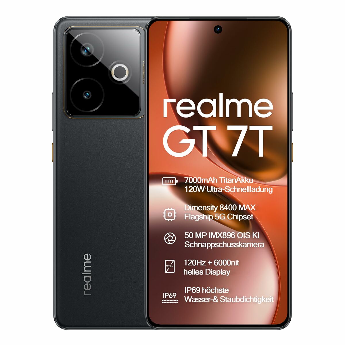 Smartphone Realme GT 7T 6,8" 12 GB RAM 256 GB Black