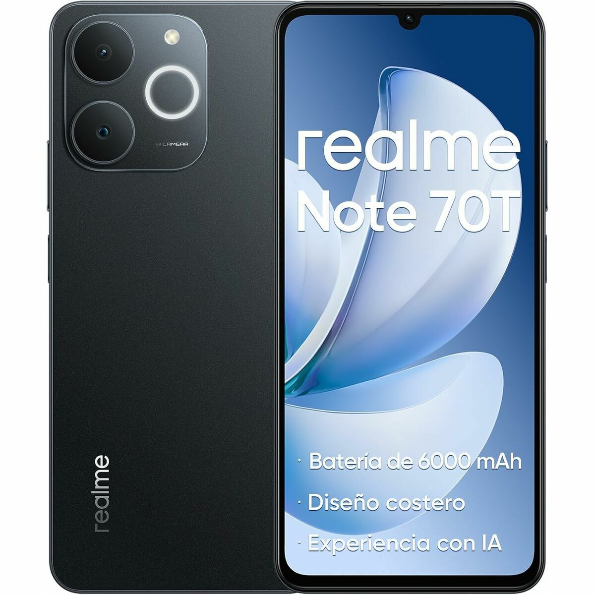 Smartphone Realme NOTE 70T 6,74" Octa Core 4 GB RAM 128 GB Black
