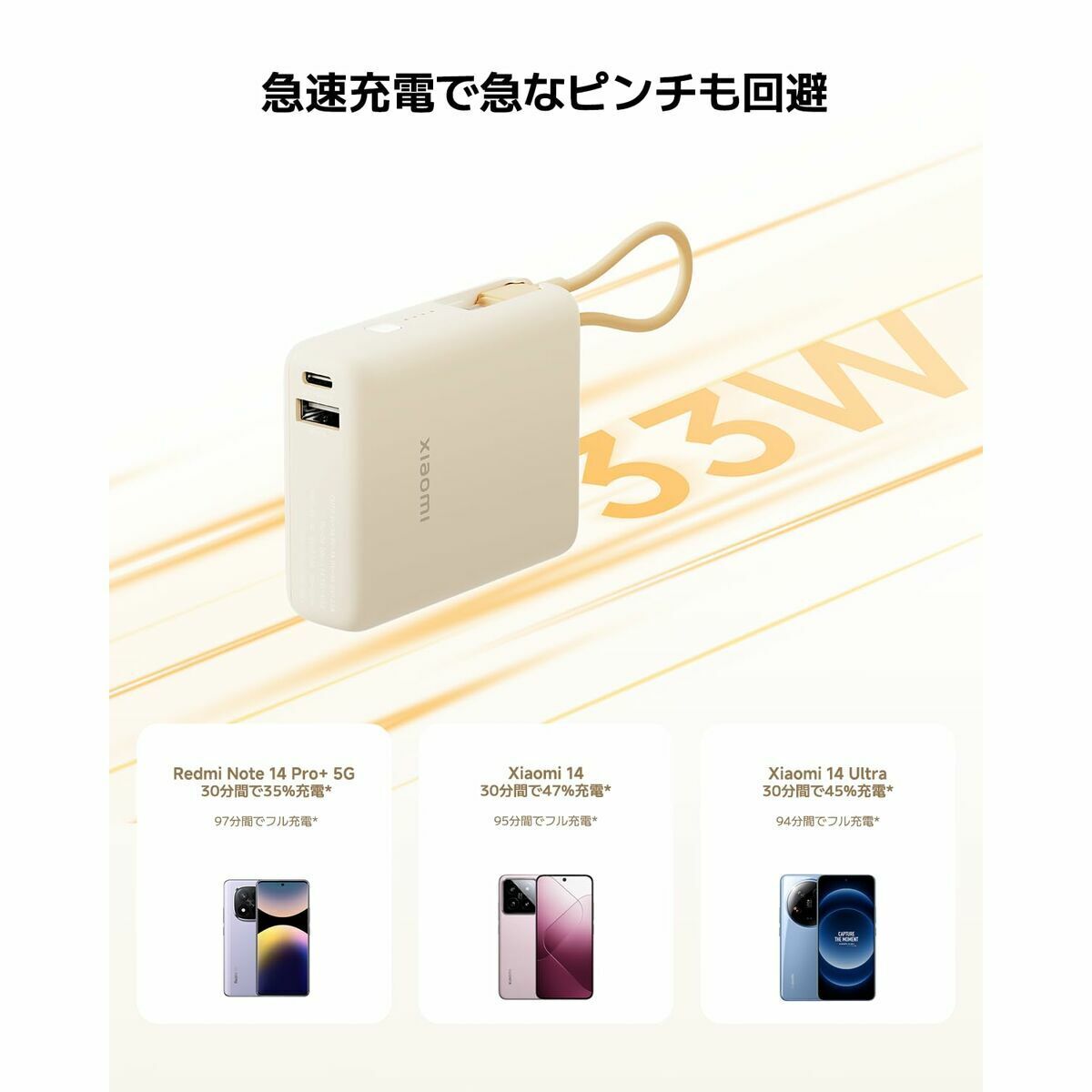 Powerbank Xiaomi 33W PB ICAB 10000 BG Beige 5600 mAh