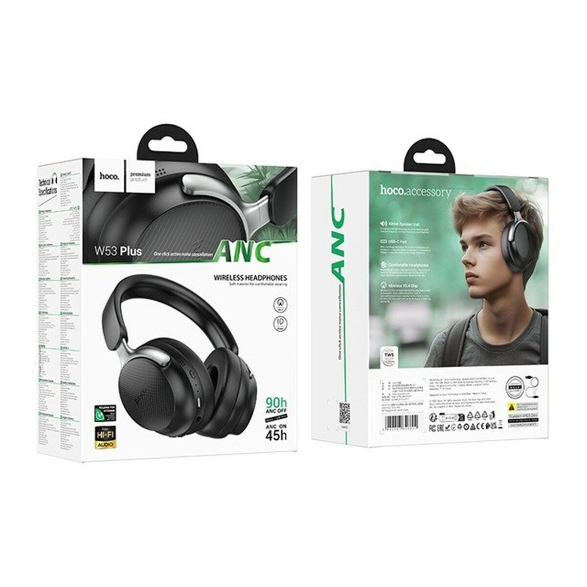 Wireless Headphones Hoco W53 Black