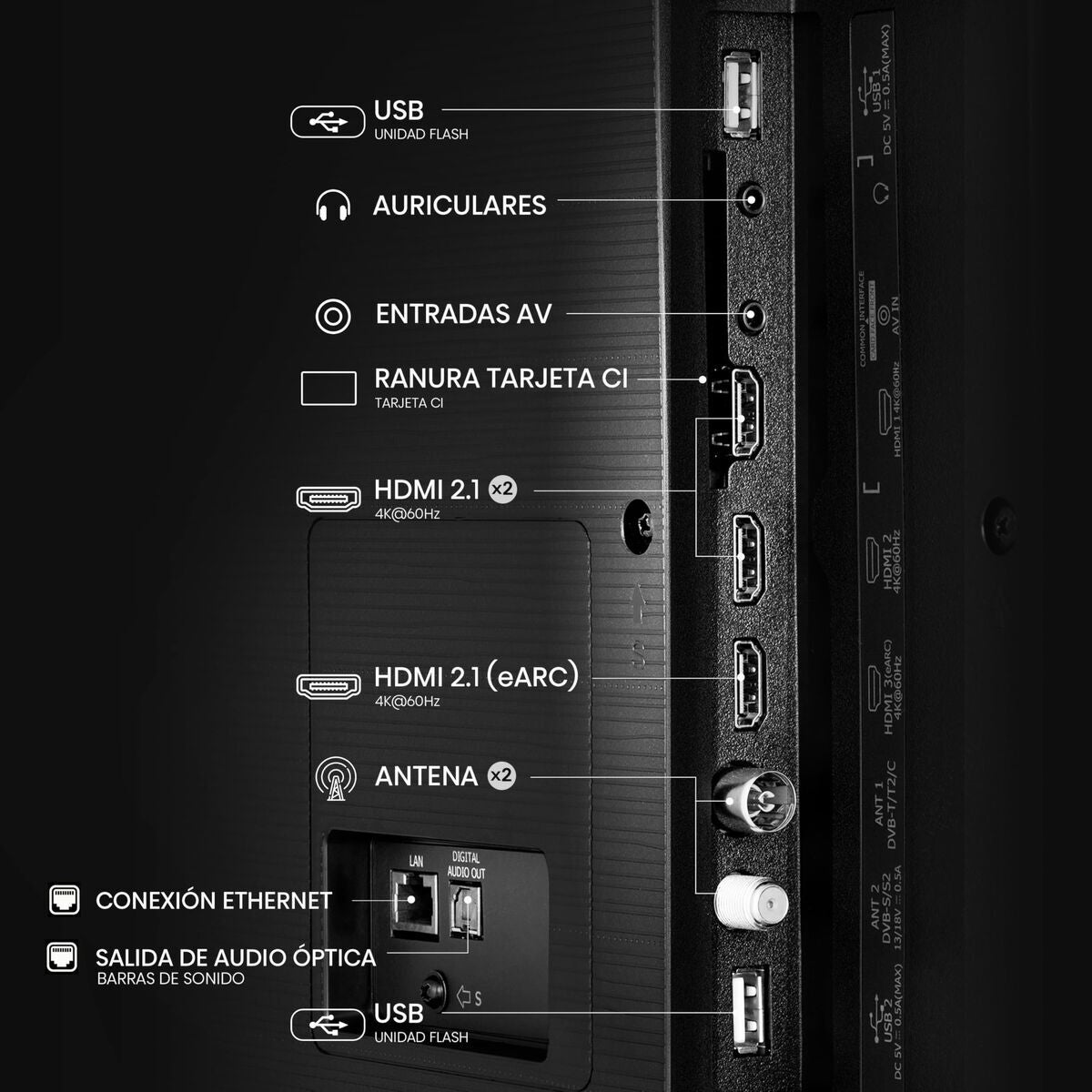 Smart TV Hisense 65E63QT 4K Ultra HD 65" LED