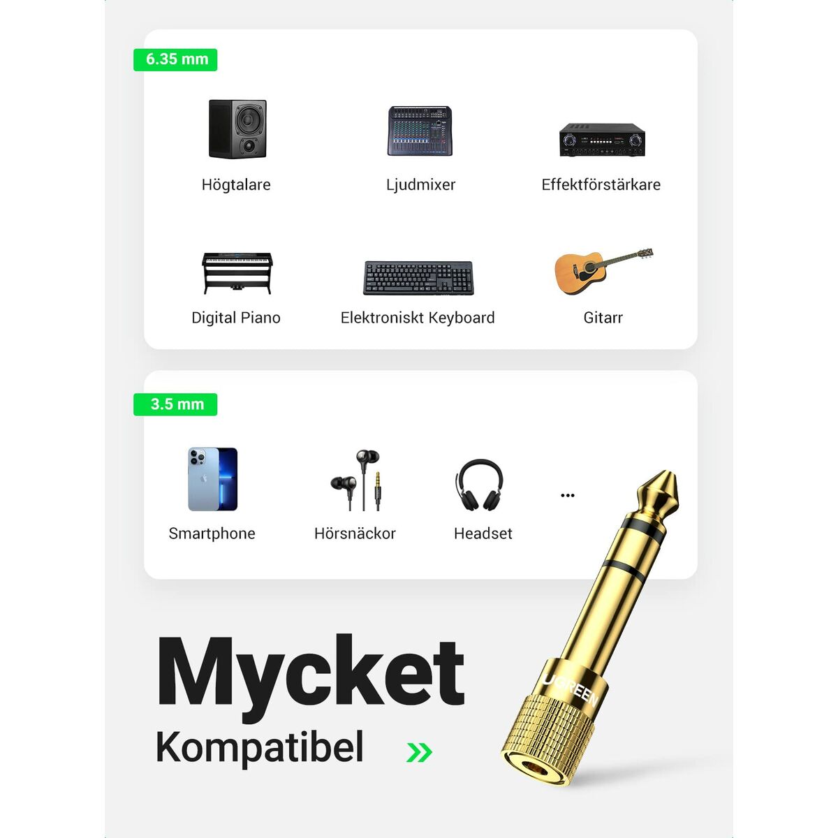 Audio Jack Adapter Ugreen 20503