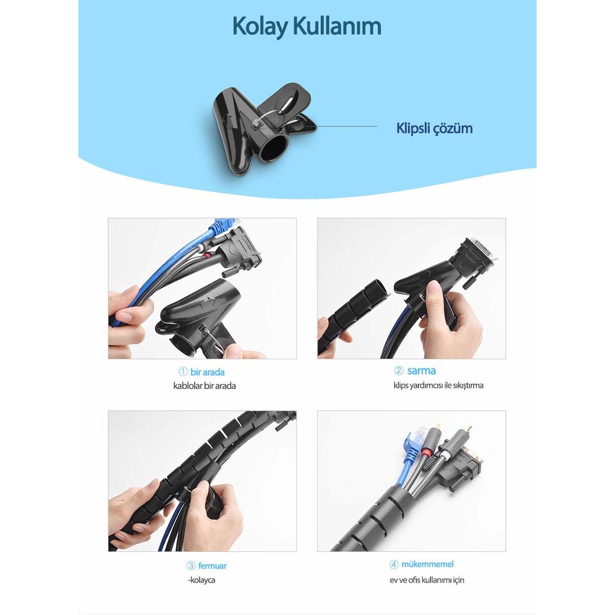 Flanges for cables Ugreen 30818 Green Polyethylene Plastic