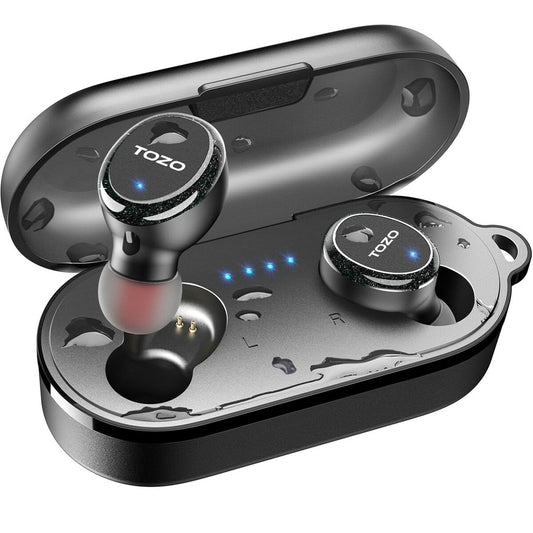 Wireless Earphones with Charging Case TOZO T10S Black
