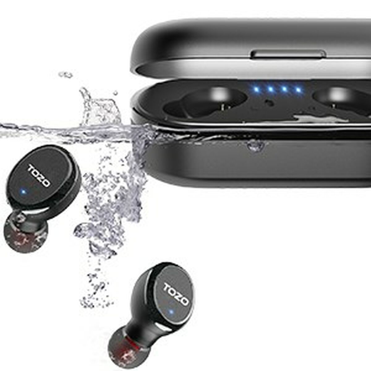 Wireless Earphones with Charging Case TOZO T10S Black