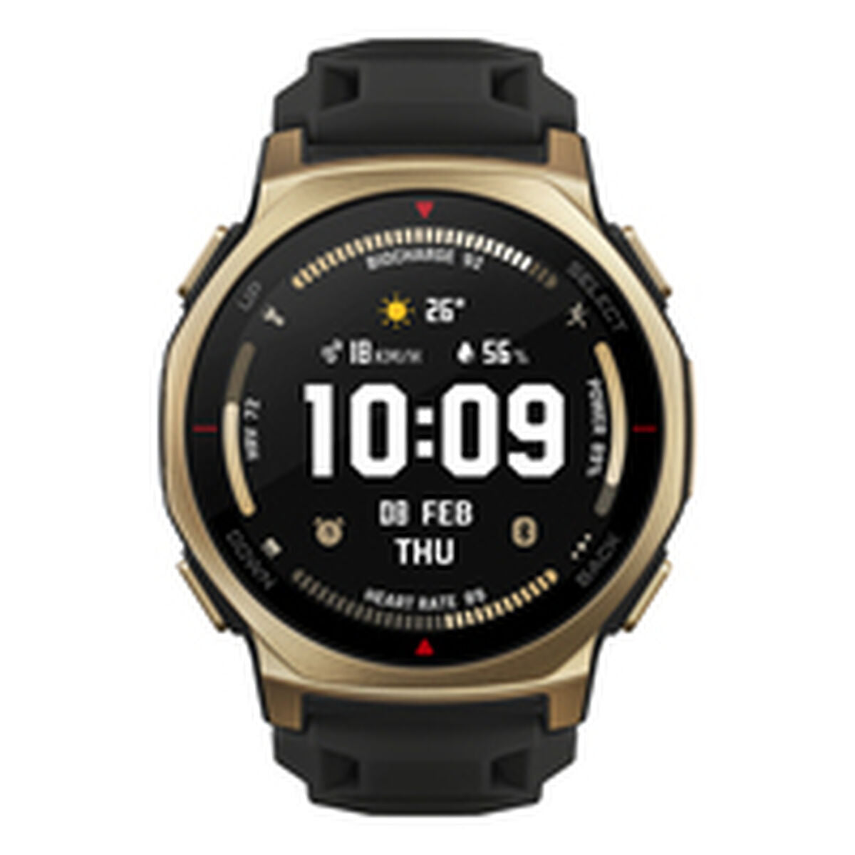 Smartwatch Amazfit W2548GL1N Black Golden Ø 44 mm