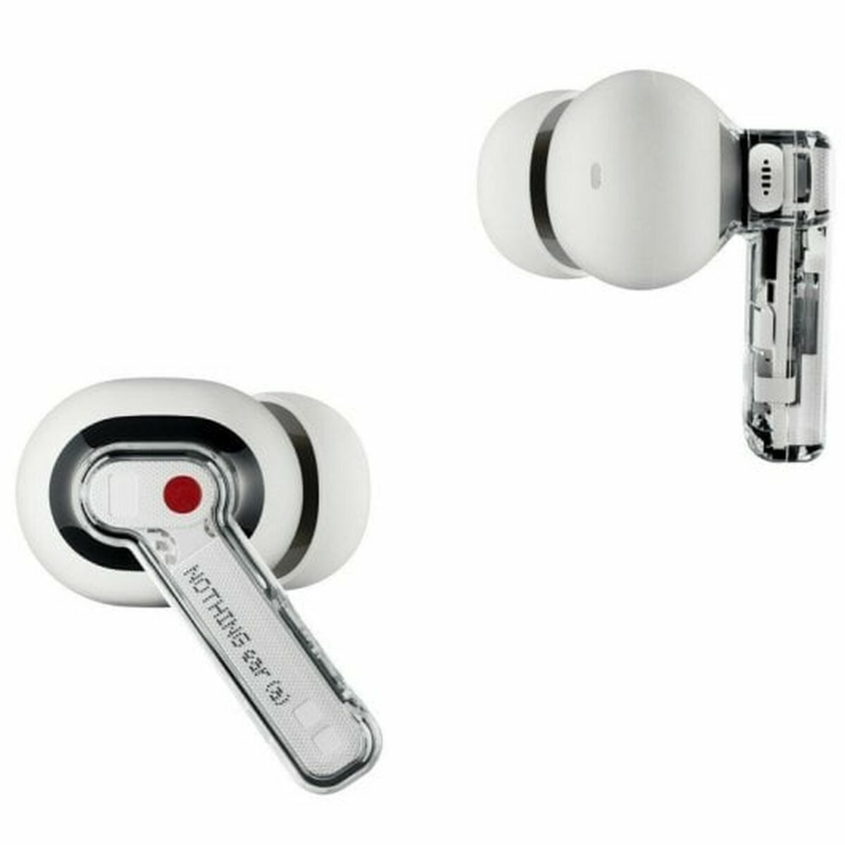 Headphones with Microphone Nothing A0052656 White Transparent