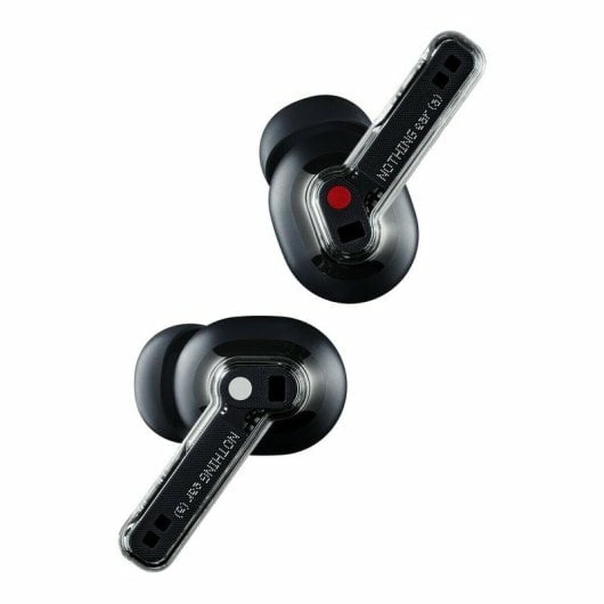 Headphones with Microphone Nothing A0052655 Black Transparent