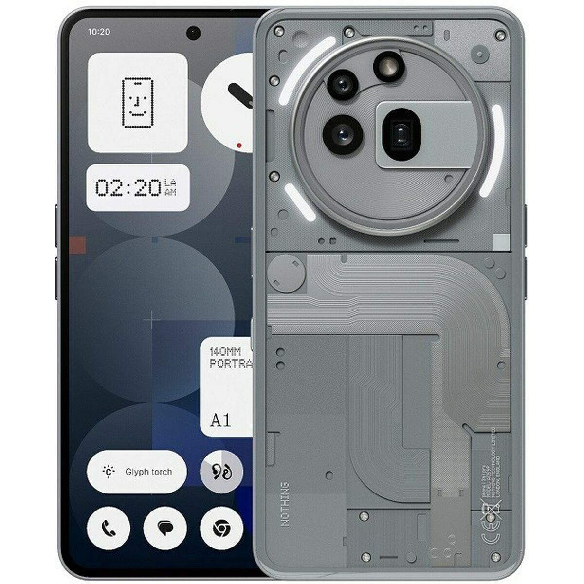 Smartphone Nothing A059P 6,77" Octa Core 12 GB RAM 256 GB Grey