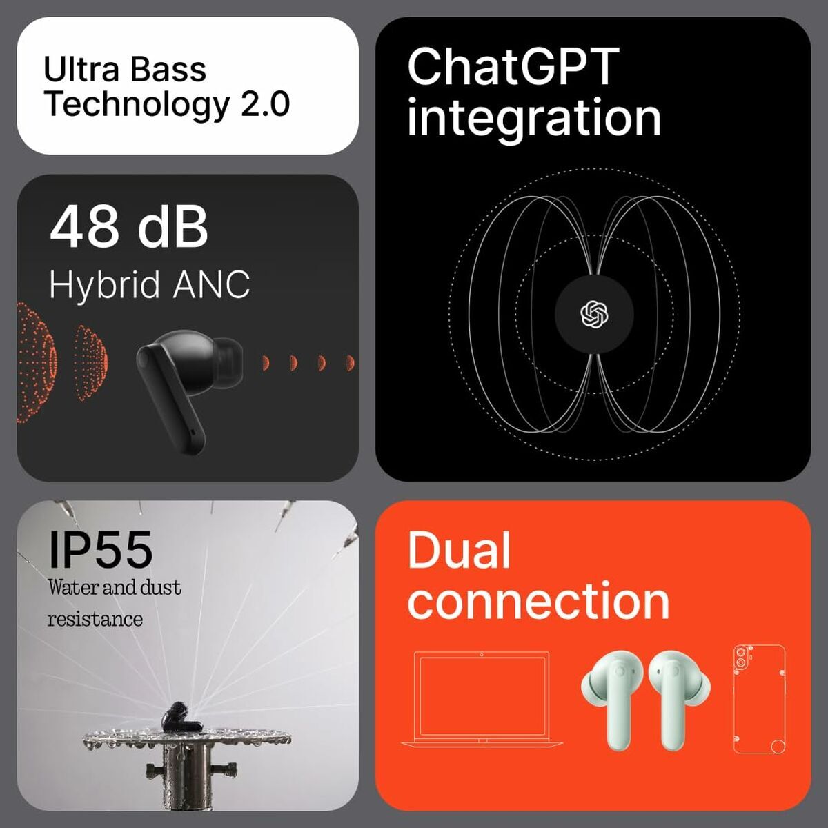 Headphones Nothing Buds 2 Green