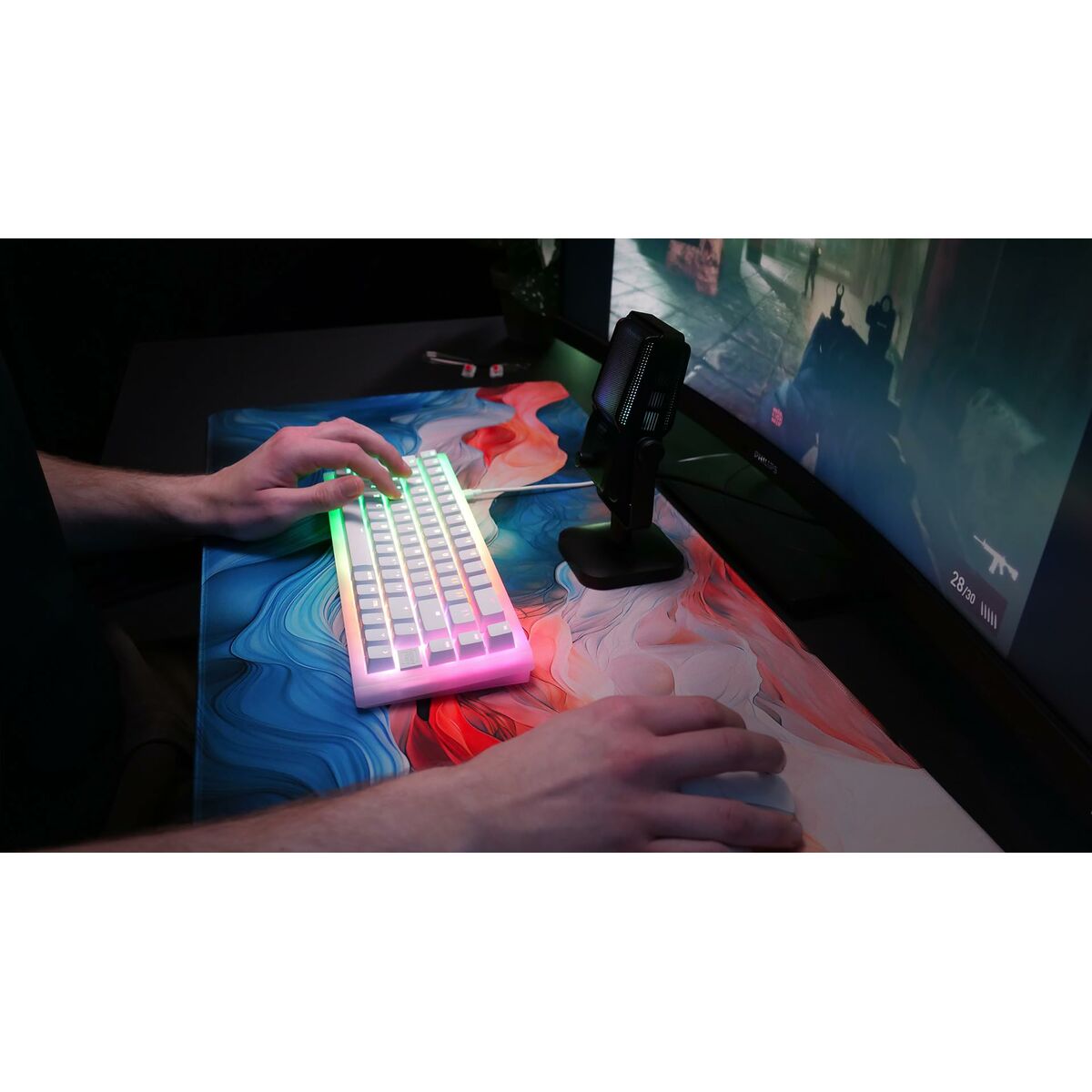 Keyboard and Mouse Cherry CXK5V2RGBCPTBLACKRFR