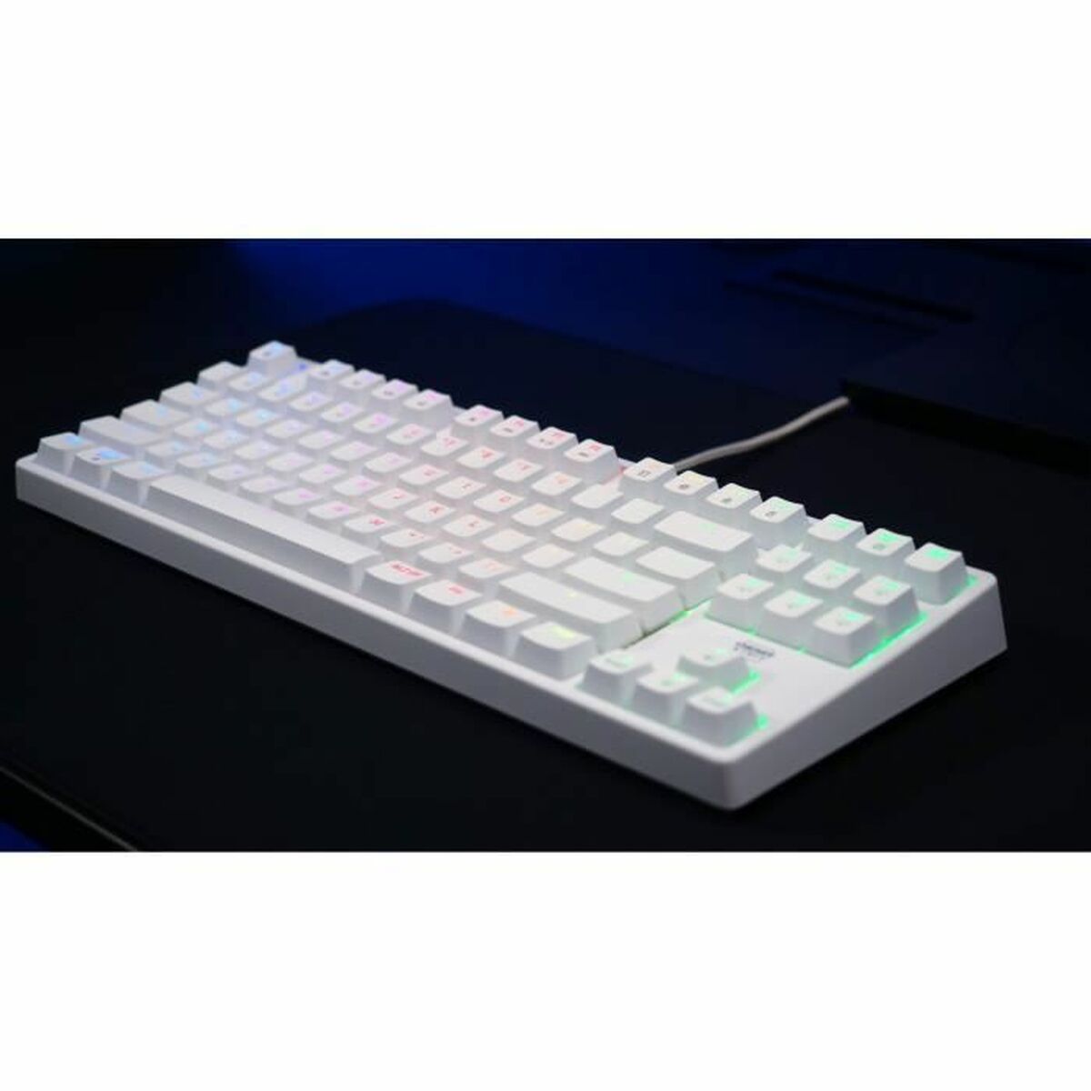 Keyboard and Mouse Cherry White AZERTY