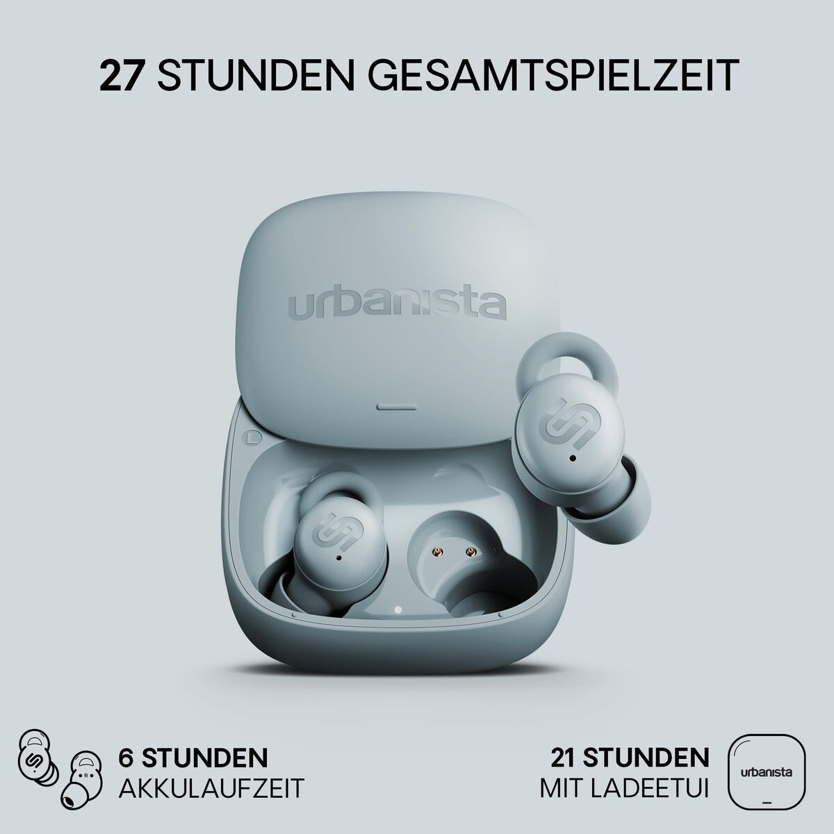 Wireless Earphones with Charging Case Urbanista Porto Blue