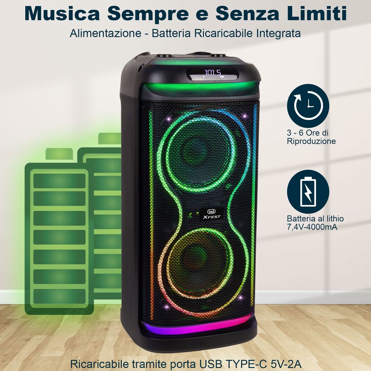 Portable Speaker Trevi Trevi XF 650 KB