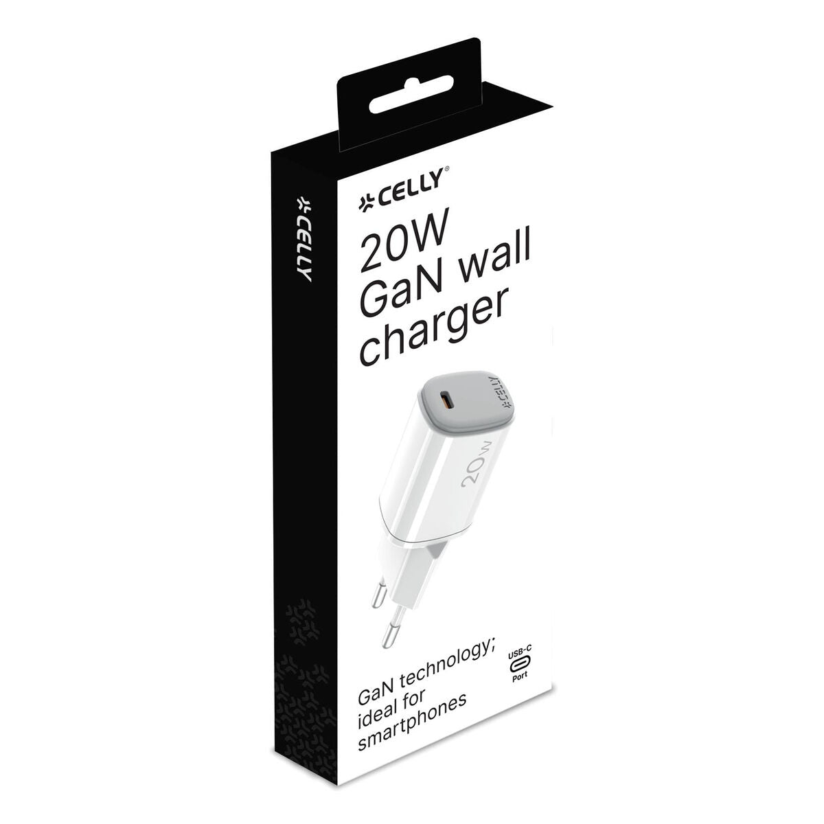 Wall Charger Celly UPTC1USBC20WWH White