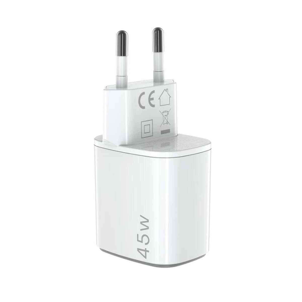 Wall Charger Celly UPTC2USBC45WWH White