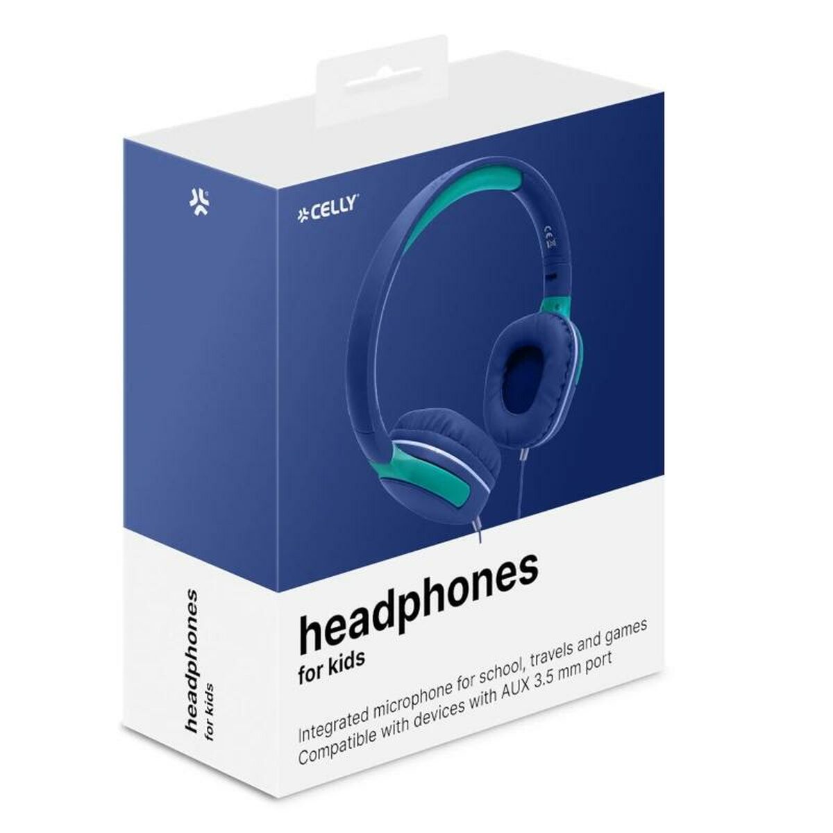 Headphones Celly KIDSBEAT2BL Blue