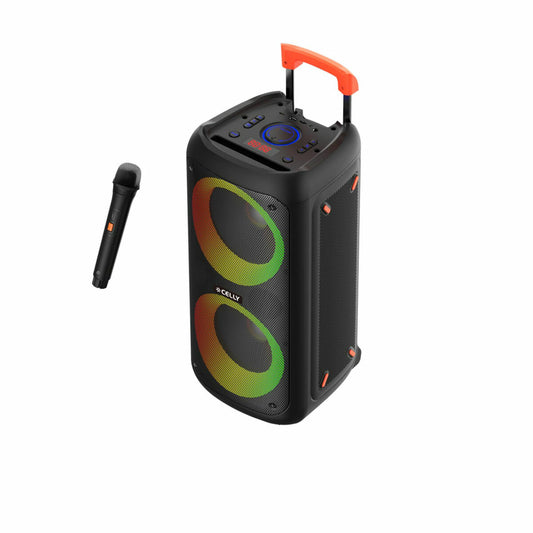 Portable Bluetooth Speakers Celly PARTYSPEAKERWLM Black 4 W
