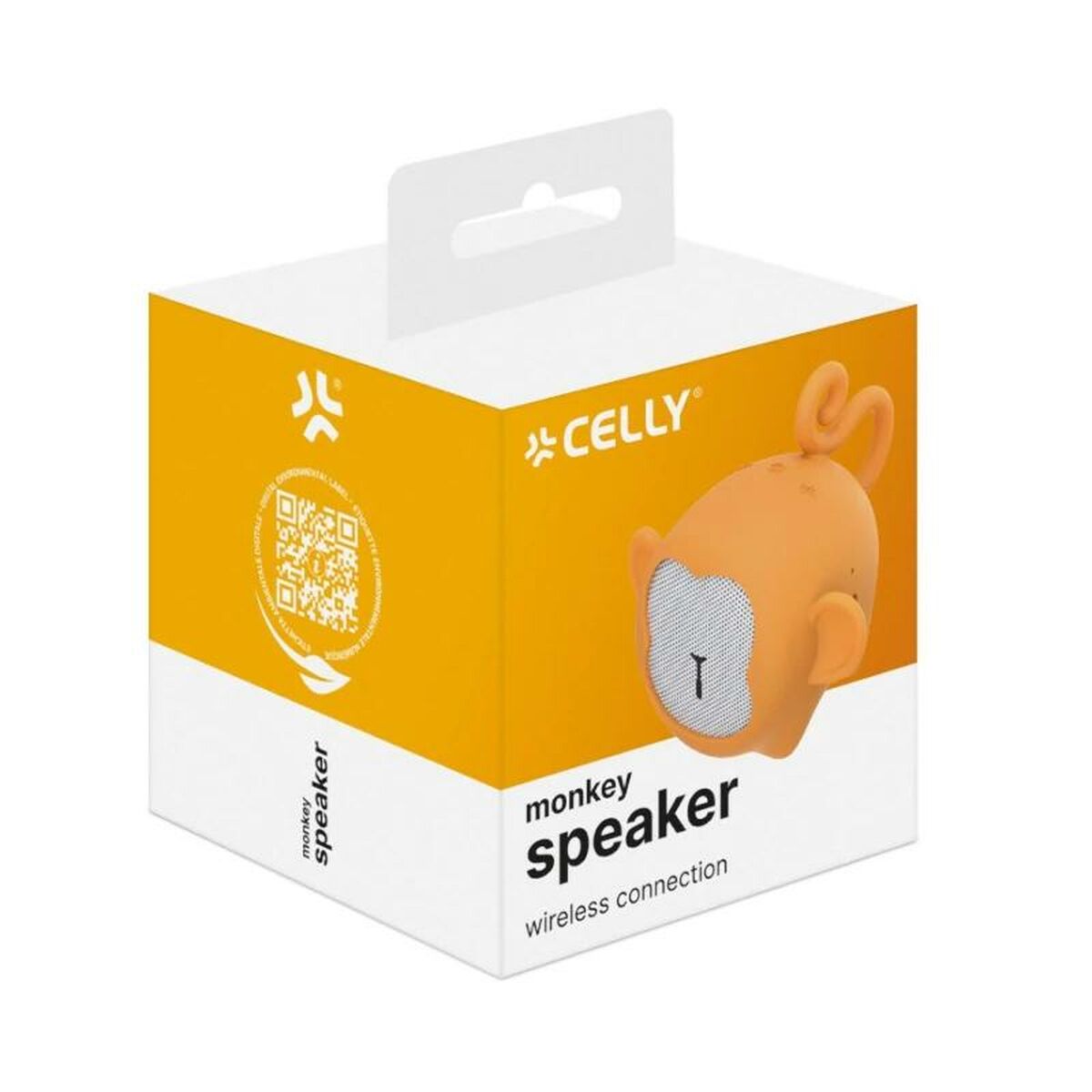 Portable Speaker Celly WSMONKEY Yellow 3 W