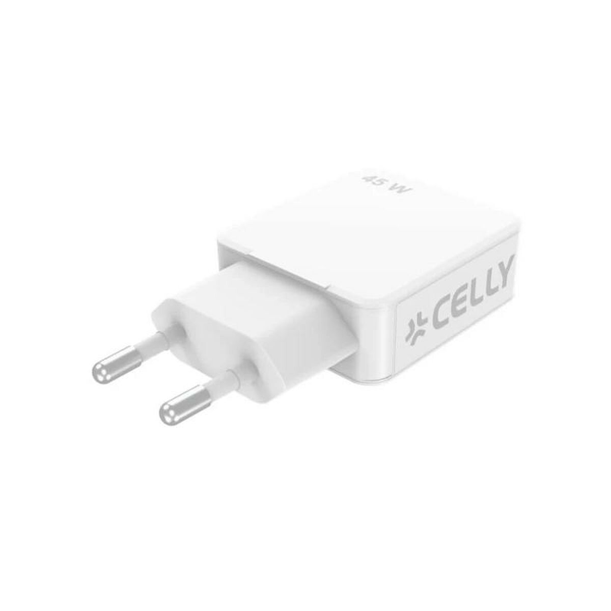 Wall Charger Celly SLIMTC1C1A45WWH White 45 W