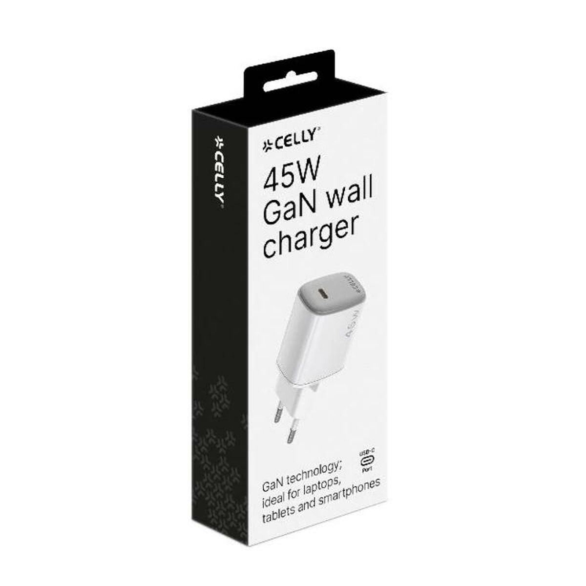 Wall Charger Celly UPTC1USBC45WWH