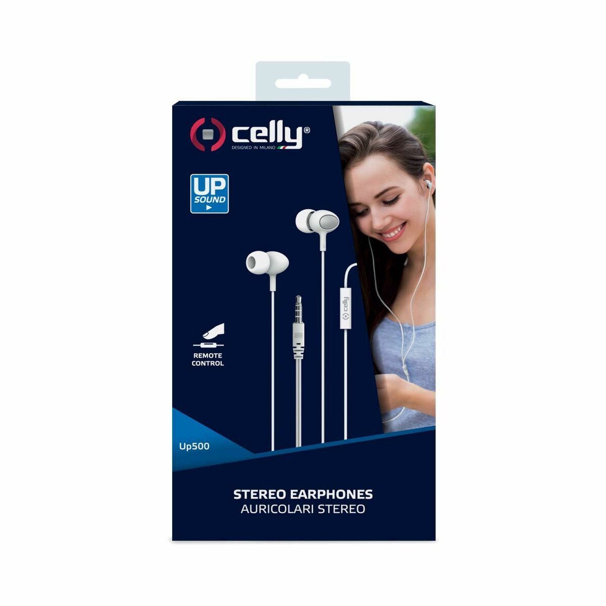 Headphones with Microphone Celly UP500WH White