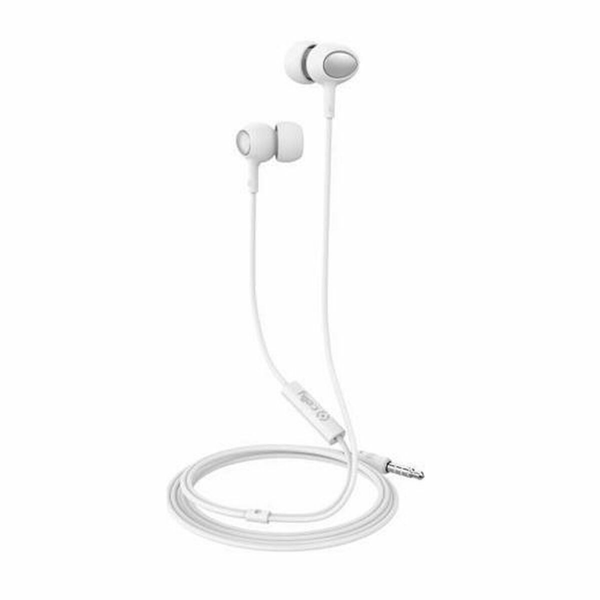 Headphones with Microphone Celly UP500WH White