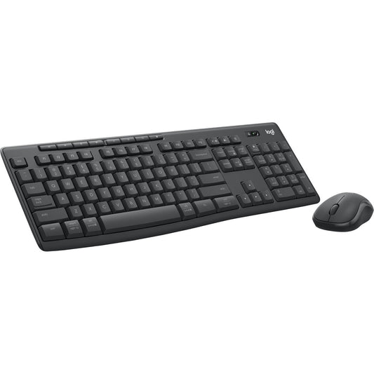 Keyboard and Mouse Logitech MK370 Graphite Steel Spanish Qwerty