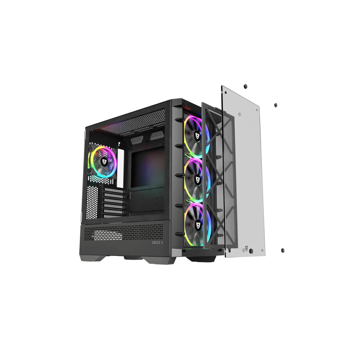 ATX Semi-tower Box Nfortec NF-CS-DRACOX-B Black